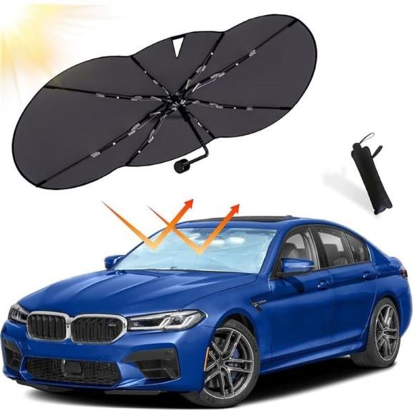 Umbrella Sunshade for Car | Reflects UV Rays and Protects Dashboard from Sun - Picture 1 of 6